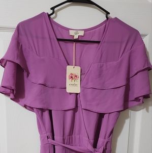 NWT Entro Purple Dress - Size Medium
